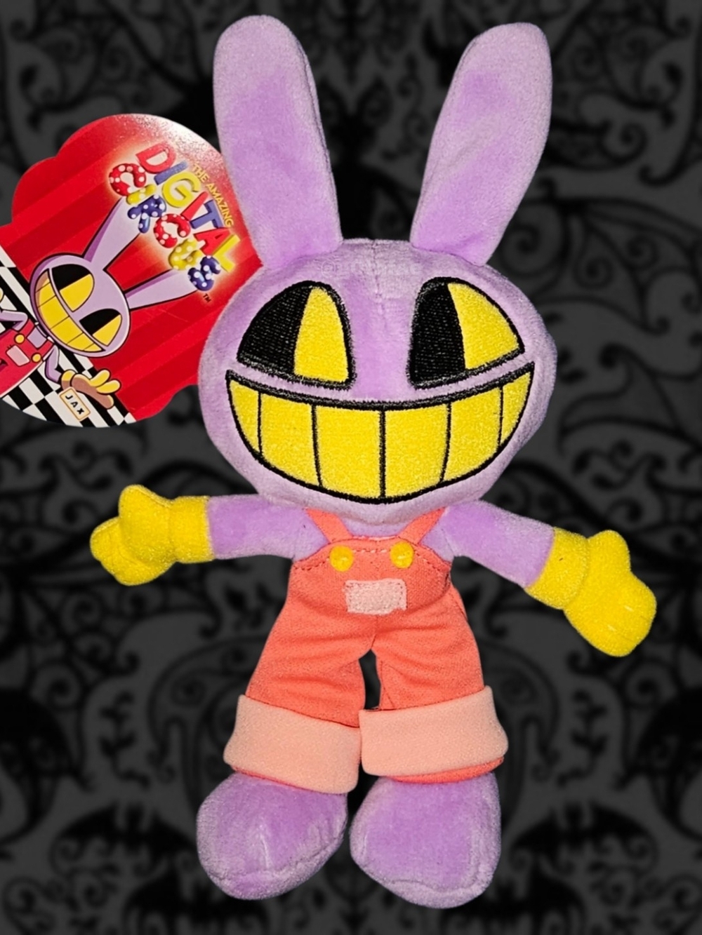NWT The Amazing Digital Circus Jax 8" Bunny Moose Toys Plush - Purple & Yellow